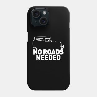 No Roads Needed (White) Phone Case