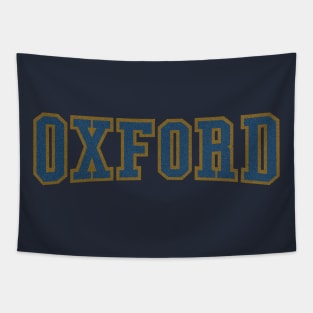 oxford typography with halftone effect Tapestry