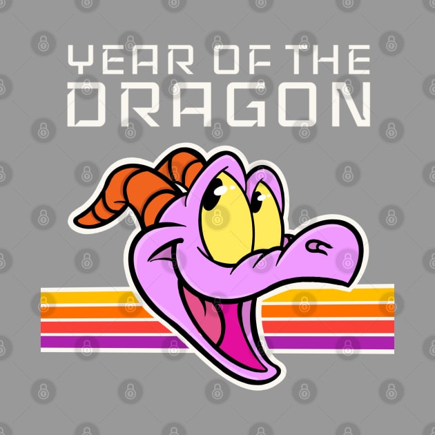 Year of the dragon Happy little purple dragon of imagination by EnglishGent