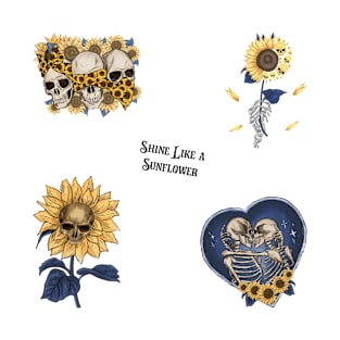 shine like a sunflower stickers pack T-Shirt