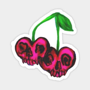 Cherry Skulls Magnet