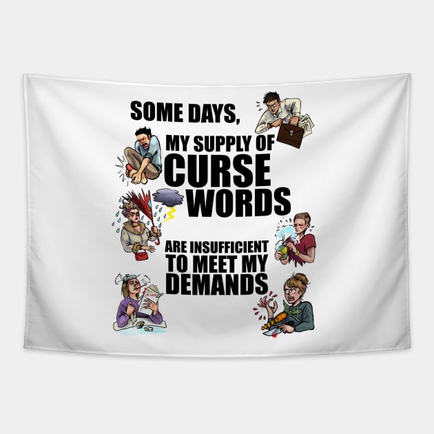 Curse Word Supply & Demand Tapestry by Mystik Media LLC