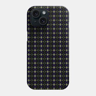 Blue Yellow Psychedelic Fractal Abstract Pattern Phone Case