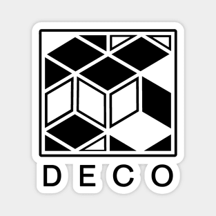 Art Deco Style geometric pattern. Minimal, stylized design Magnet