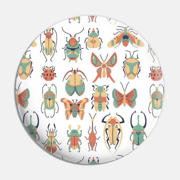 Beetle Pattern Pin by voidea