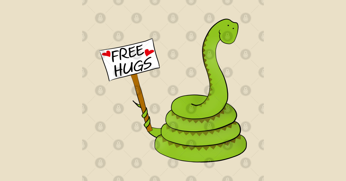 Free hugs! - Python - T-Shirt | TeePublic
