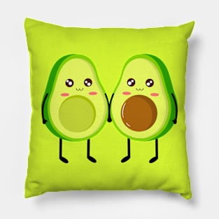 Avocado couple Pillow