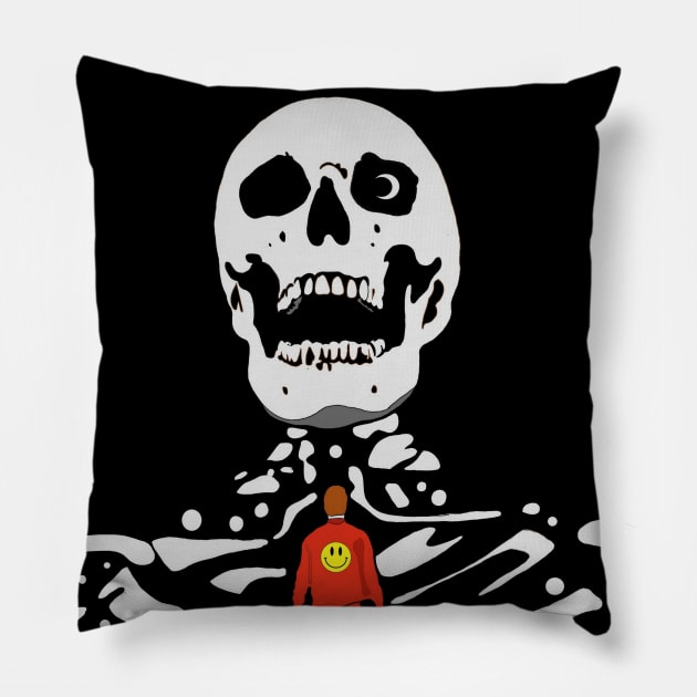 Happy Macabre Pillow by theprometeus