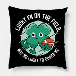 St. Patrick's Day American Football Shamrock Clover Rugby Pillow