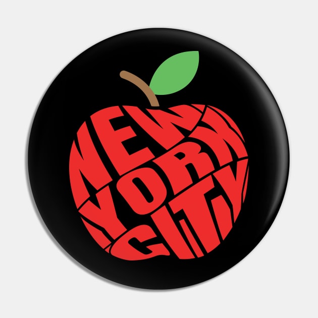 Red Apple New York City Pin by ardp13