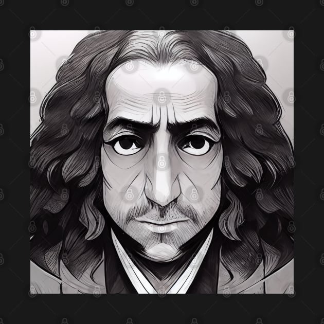 Baruch Spinoza Portrait | Manga Style by Classical