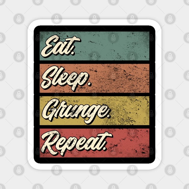 Grunge music fan gift . Perfect present for mother dad friend him or her Magnet by SerenityByAlex