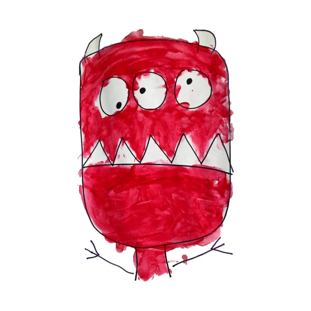 Red Monster Needs a Hug by Fireworks Designs