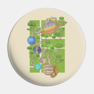 Space garden Pin