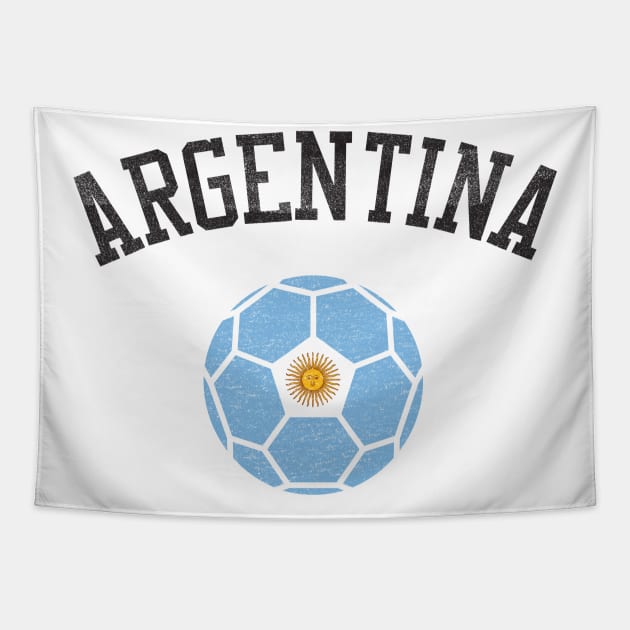 Argentina Soccer Team Heritage Flag Tapestry by ryanjaycruz