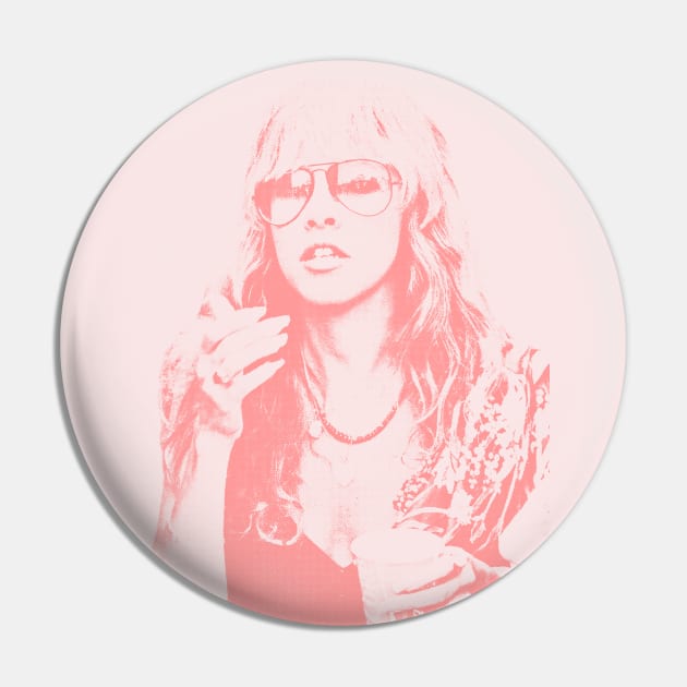 Stevie Nicks - Retro Vintage Styled Design Pin by CultOfRomance