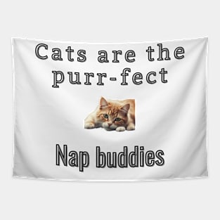 Cats are the purr-fect nap buddies Tapestry