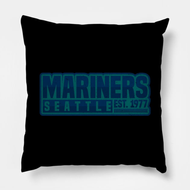 Seattle Mariners 02 Pillow by yasminkul