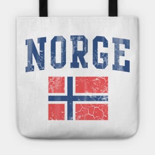 Vintage Norge Norwegian Flag Norway Tote