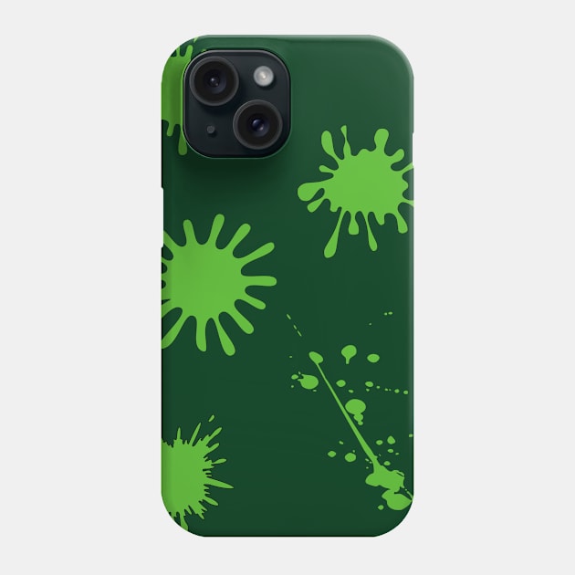 Color Splash Green Phone Case by RedPOD