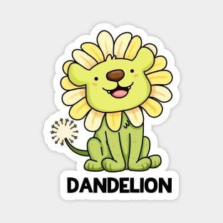 Dandelion Funny Lion Pun Magnet