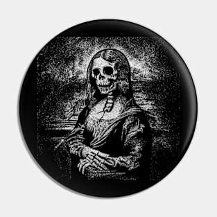 Morbid Lisa (Dot hand drawing) Pin
