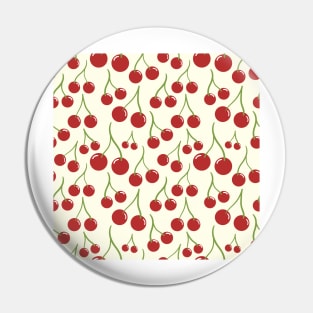 Cherry seamless pattern Pin