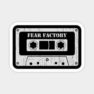 Fear Factory - Vintage Cassette White Magnet