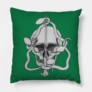 Snakes and Skull Pillow