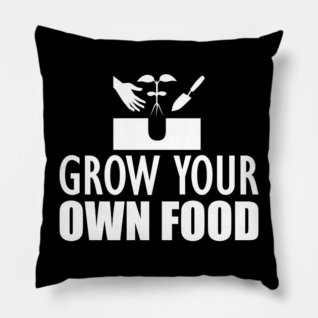 Backyard Farmer - Grow your own food w Pillow by KC Happy Shop