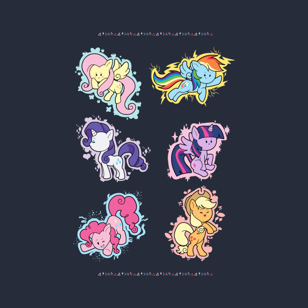 The Mane Six by LovelyKouga