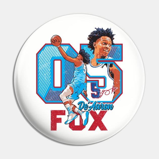 De"Aaron Fox Tee T-shirt Pin by goderslim