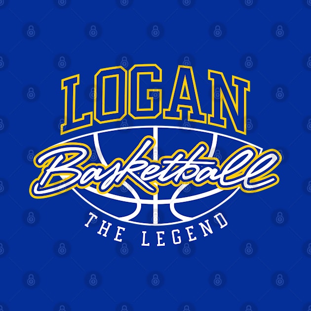 Logan Basketball The Legend Custom Player Your Name by Baseball Your Name