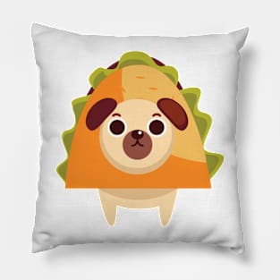 Pug Dog Taco Pillow