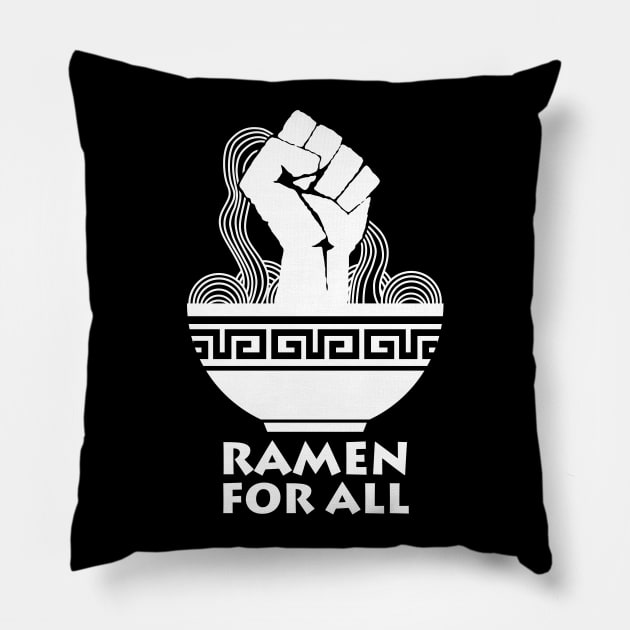 Ramen For All | Ramen Bowl Pillow by TMBTM