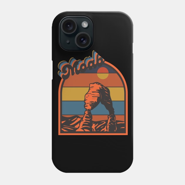 Retro Moab Utah Phone Case by FullOnNostalgia