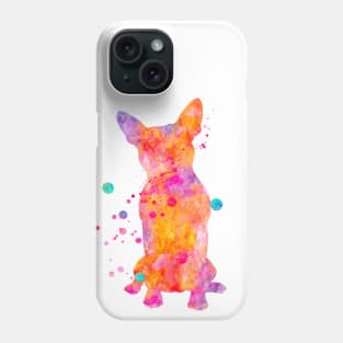 Boston Terrier Dog Watercolor Painting 4 Phone Case