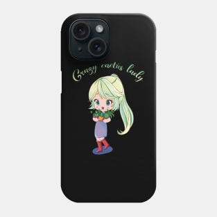 Crazy Cactus Lady Anime Girl Phone Case