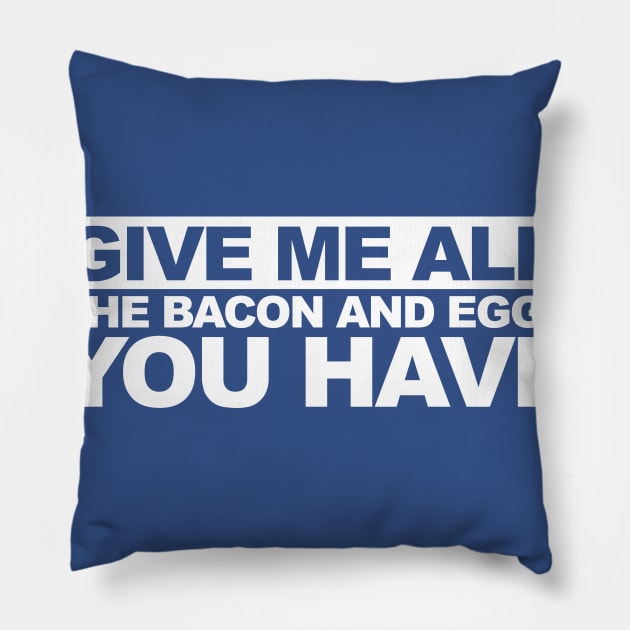 Eggs and Bacon Pillow by nickbeta