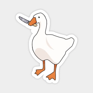 Goose with a knife Magnet