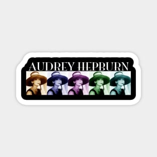 Audrey Hepburn style icon in WHITE Magnet