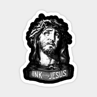 Jesus and Tattoos Magnet