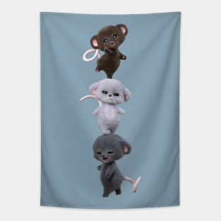 Mouse Balancing Act Tapestry