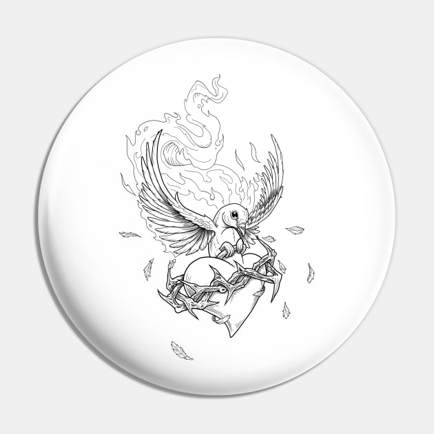 Holy Spirit Ink Pin by Ian Moss Creative