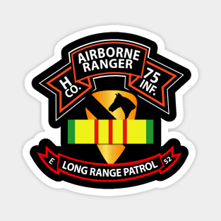 H Co 75th Ranger - 1st Cav - VN Ribbon - LRSD - 1 Magnet