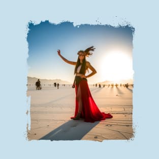 Boho Girl Boho Chic on the Desert - Burning Man inspired T-Shirt