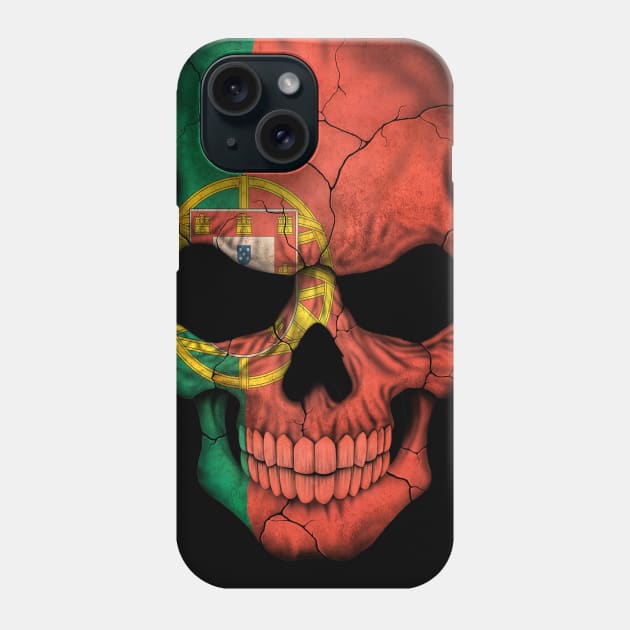 Portuguese Flag Skull Phone Case by jeffbartels