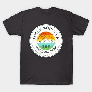 Vintage T-Shirt 90s Rocky Mountain National Park Staff Shirt Small