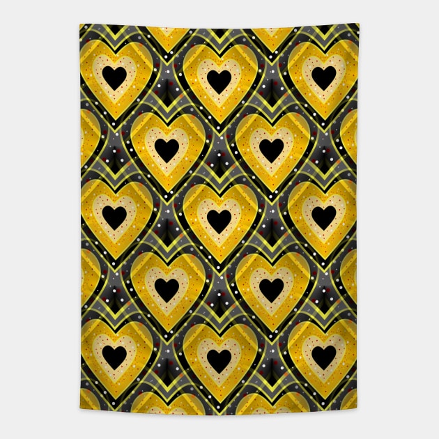 SHAPE Of Love Happy Valentines Day Tapestry by SartorisArt1