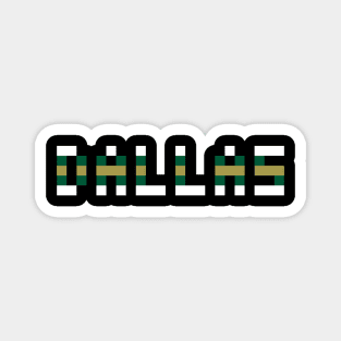 Pixel Hockey City Dallas 1999 Retro Magnet